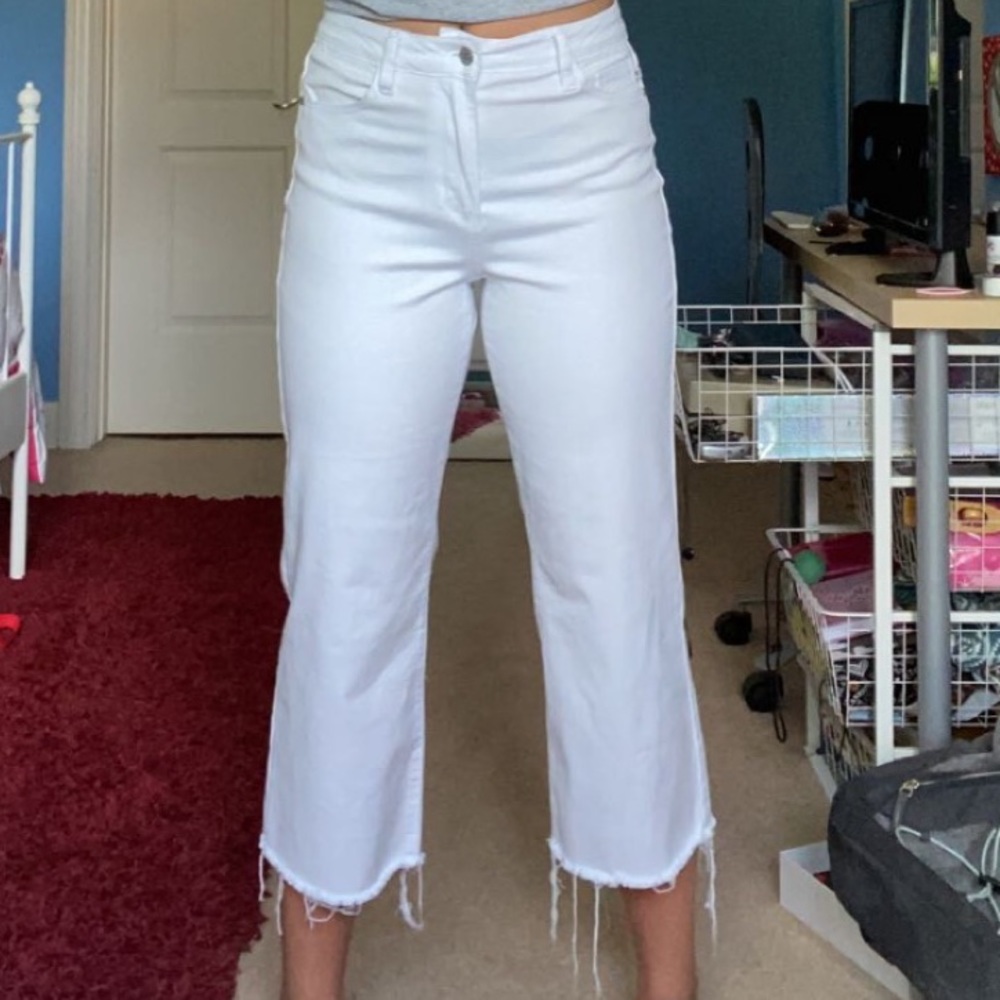 🎉🎉white wide leg jeans